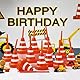 ALINK Kunststoff Rennwagen Party Tassen mit Strohhalmen,Bau Kegel Tassen,Bulk Kegel geformt Party Tassen,wiederverwendbar Rennwagen Geburtstag Zubehör Set für Verkehr Party Favor (Orange, 12 Stück)
