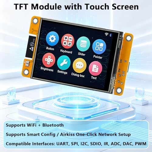 2 Pack ESP32 CYD Cheap Yellow Display, 2.8" Touch Screen Display ESP32-2432S028R, 240×320 TFT LCD, WiFi Bluetooth Dual-Core 240MHz Development Board Compatible with Arduino IDE for IoT DIY - Image 5
