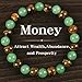 Embtrem Money Bracelet Money Bracelets for Women Jade Stone Wealth Attraction Protection Good Luck Bracelet Feng Shui Crystal Tiger Eye Bracelets Spiritual Friend Birthday Jewelry Gifts