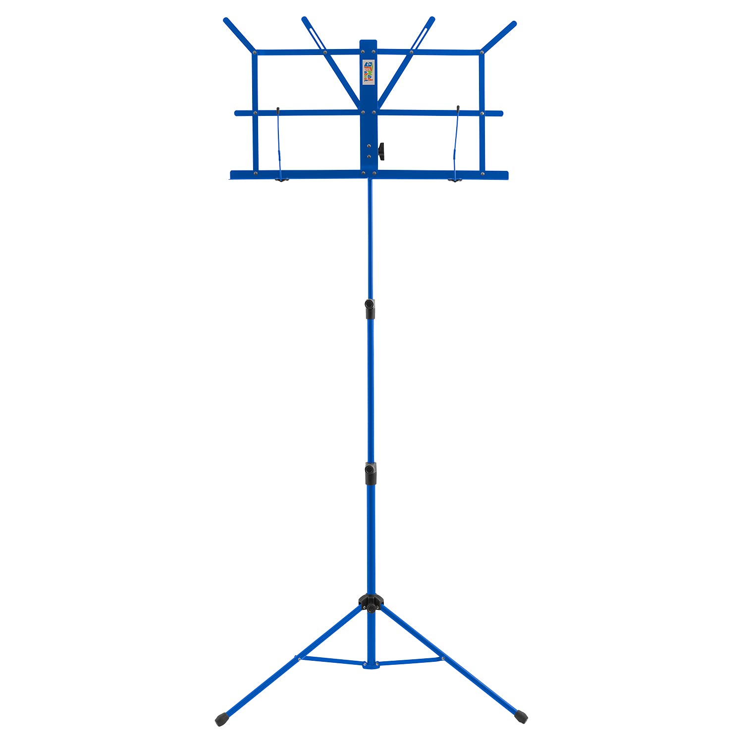 Mad About MS07 Folding Music Stand - Easy Folding, Colourful Portable Sheet Music Holder, Blue