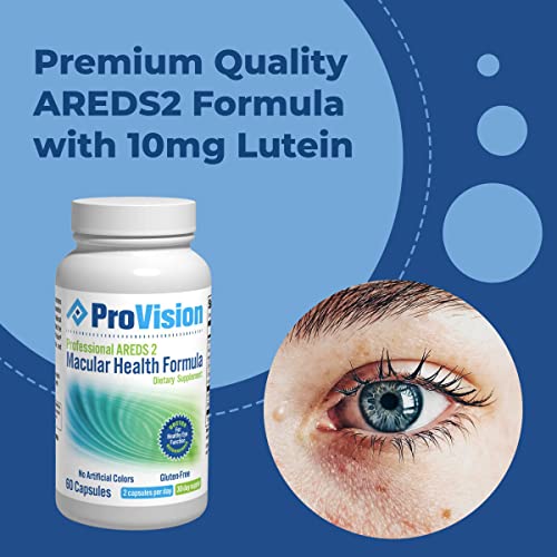 Provision Areds 2 Eye Vitamins - Enhance Vision Supplements - Lutein Zeaxanthin Vision Complex - 60 Eye Supplement Capsules #TOP2