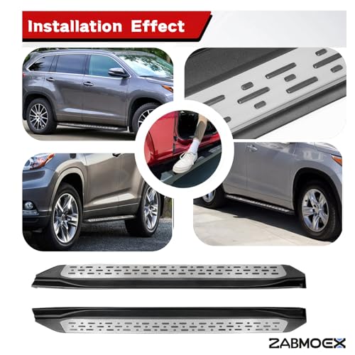 Estribos laterales de aluminio para Toyota Highlander miniatura 5