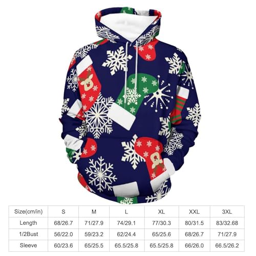 Sweatshirt de Noël pull à capuche mixte idée cadeau taille S - 2