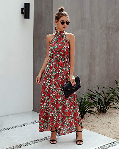 casual backless maxi dress