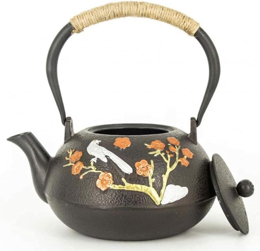唐銅風炉斑紫銅＆竹文茶釜、電熱器、五徳、敷板5点組極上品 お