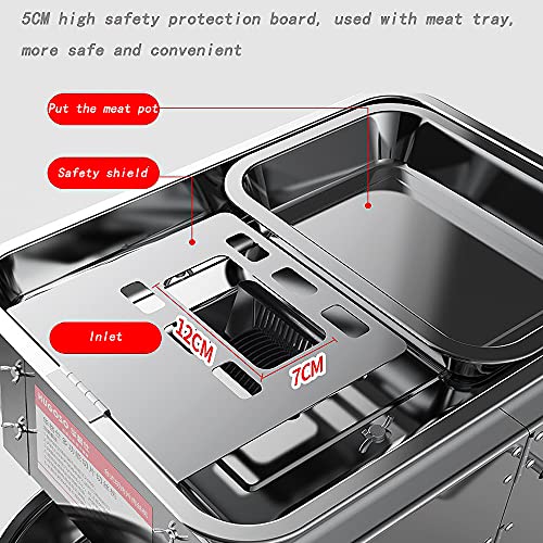 850 W Kommerzieller Fleischschneider, 200 Kg / H Elektrische Manuelle Frischfleisch-schredder-aufschnitt… – Bild 3