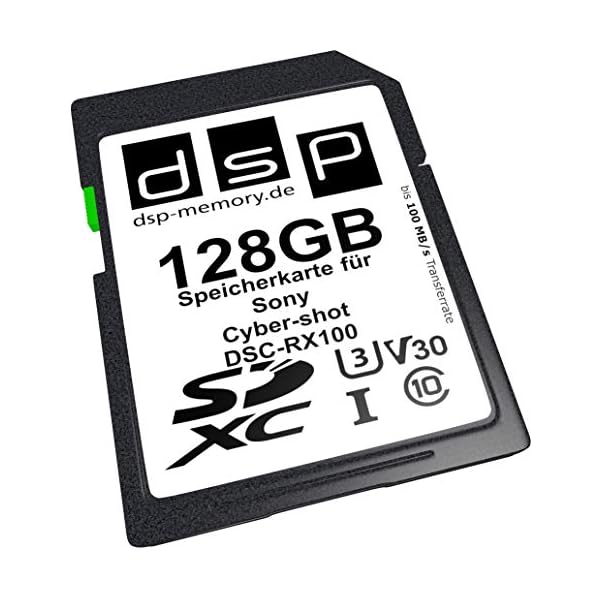 DSP Memory 128GB Professional V30 Speicherkarte für Sony Cyber-Shot DSC-RX100 Digitalkamera