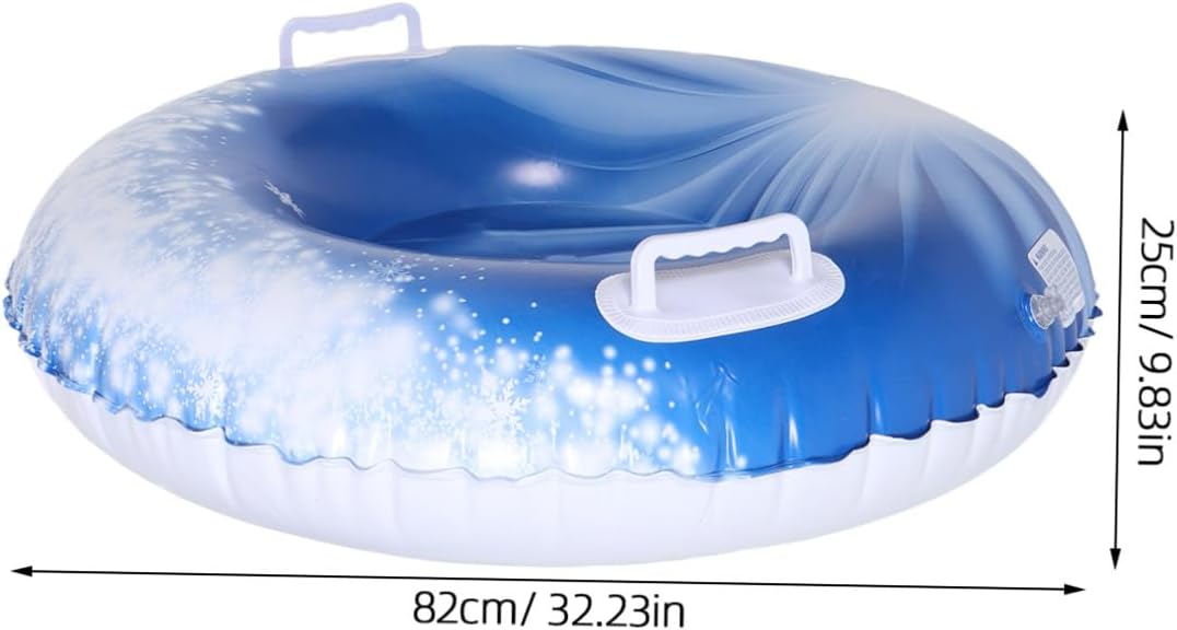 UPKOCH Inflatable PVC Snow Tube Sled for Winter Outdoor Sledding Heavy Duty Snow Sled with Handles and Family Fun