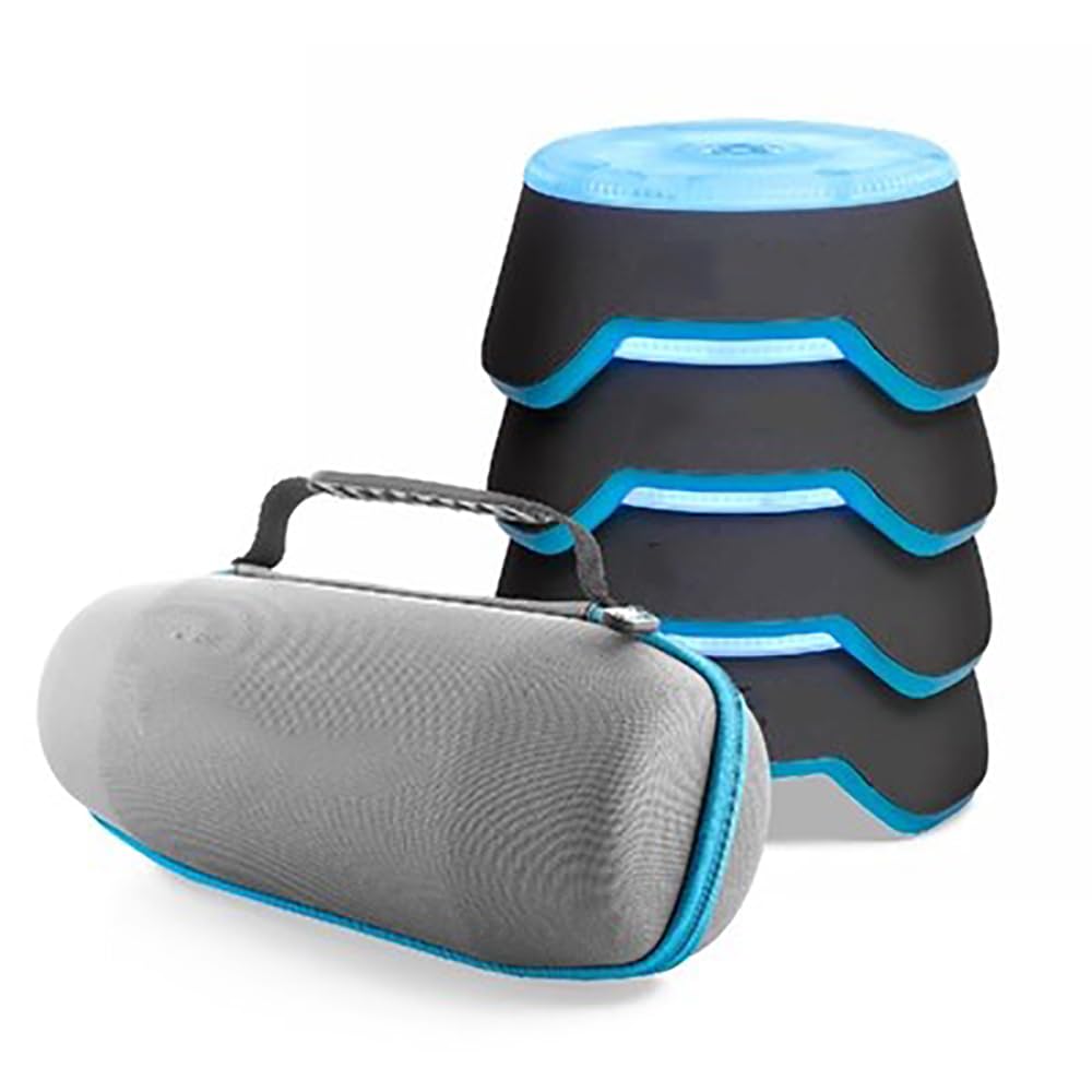 Flash Reflex Reaction and Cognitive Training Kit, LED Light Pods with Smart App-Connect for Sport, Improve Reaction Time, Fitness, Suitable for Basketball, Football, Boxing