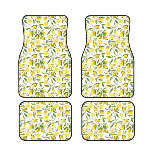 Alfombrillas de coche de limones para viajes familiares y excursiones al campo