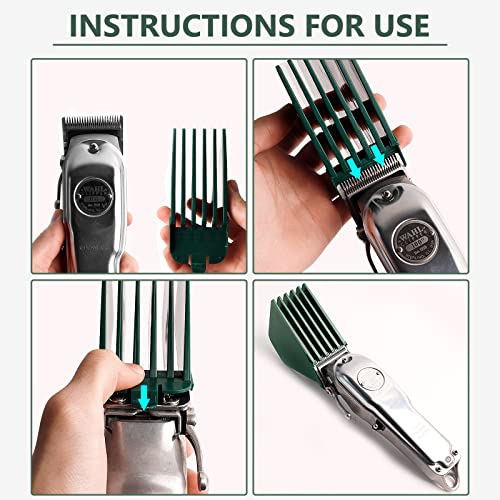 3 Inch Clipper Guard, Hair Clipper Guards Wahl Clipper Guards Extra Long Clipper Guard Guard Number 24 Comb Attachment, 3 Inch Great For Home Use (Green) #TOP3