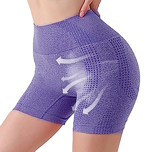 Lambo Pantalones cortos moldeadores - Pantalones cortos para levantamiento de glúteos, transpirables, de cintura alta, para entrenamiento, yoga, correr, deportes, fitness y entrenamiento