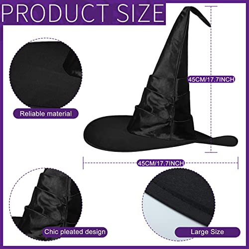 Hotop HOTOP-WIGS-HGO06 4 Pieces Women Halloween Cosplay Accessories, Purple Hair Wig And Striped Thigh High Stockings, Black Witch Hat And Witch Costume Shoe Covers thumb #1