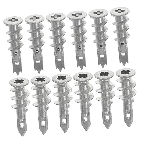 NAMOARLY Drywall Anchor Set Gecko Expansion Tube 100pcs Zinc Alloy Self Drilling Heavy Duty for Wall Hanging Decorative Fixtures