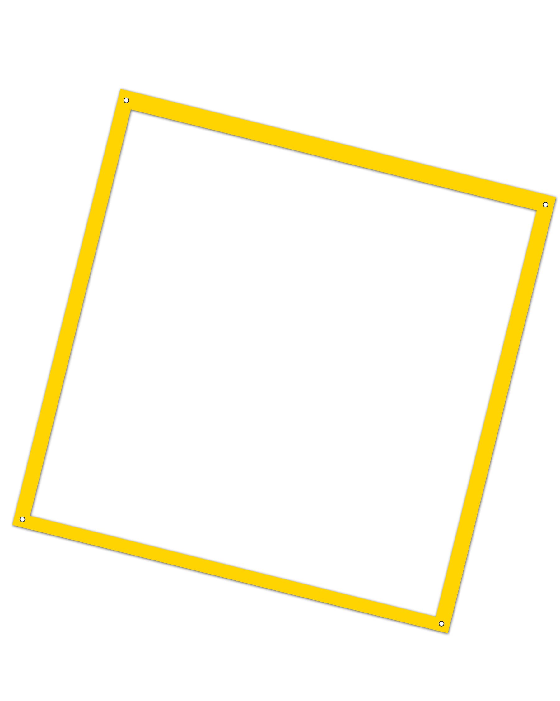 Hoopers-Führbereich 2 × 2 m – für H3 – gelb – inkl. Metallanker & Tragebeutel – Nylon