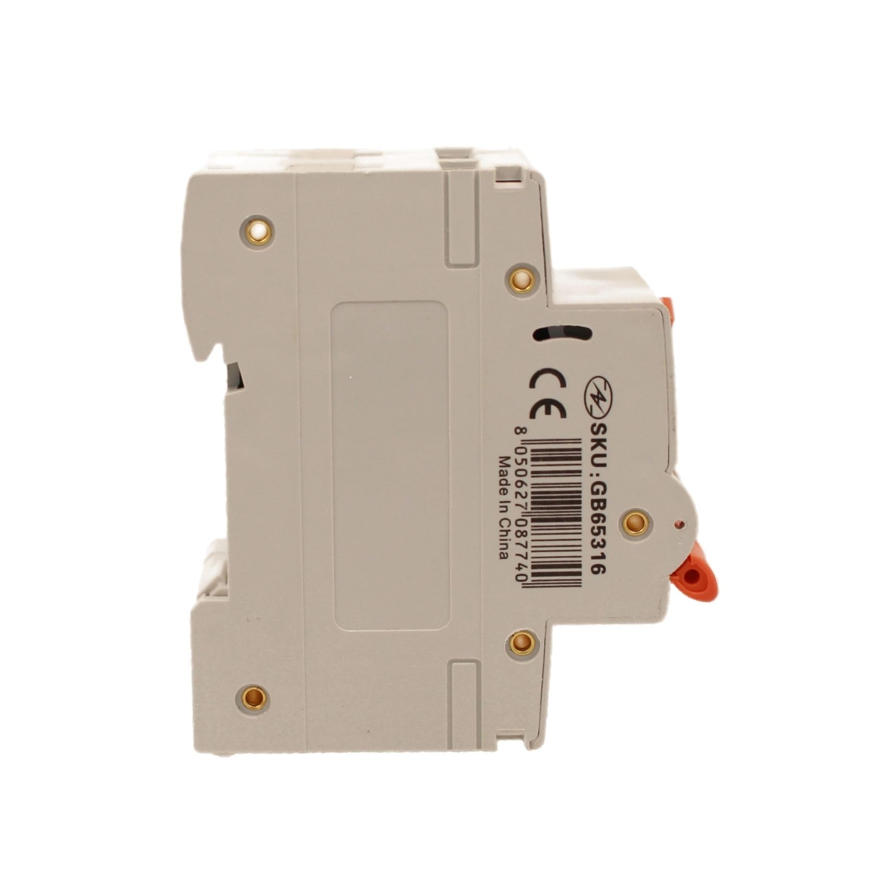 Interruptor diferencial magnetotérmico tipo A 16 A C16, RCBO 1P + N 6 kA 30 mA curva C, doble palanca con diagnóstico visual, 2 módulos DIN, serie PL8HM electromagnética