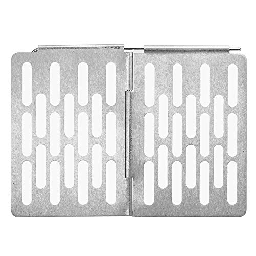 Cesta de grelha, Romacci Mini cesta dobrável de aço inoxidável para churrasco grelha portátil grelha