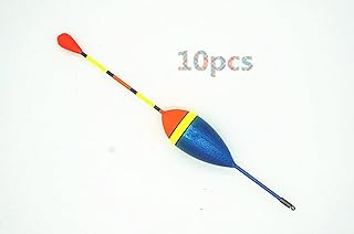 Toasis 10pcs Fishing Slip Bobbers Cork Drift Floats (Blue)