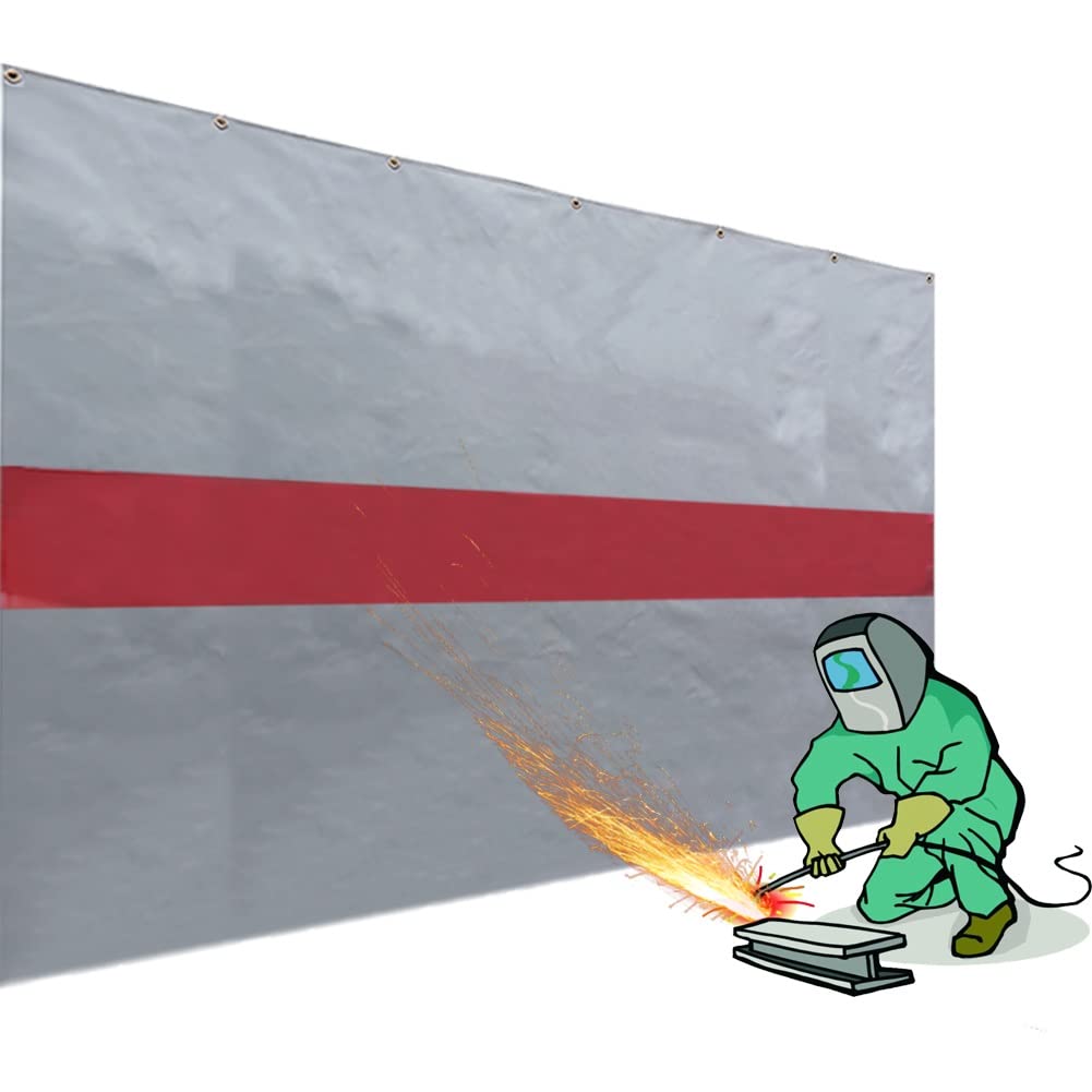 Couverture de soudage revêtue de silicone, rideau de soudure en fibre de verre, tapis de soudure ignifuge pour l'industrie, le camping, les fumeurs et les barbecues