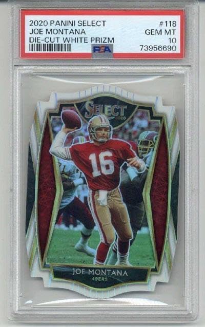 2020 Panini Select Die Cut Prizm #36 Joe Montana 49ers Psa 10 Low Pop Rare - Football Cards
