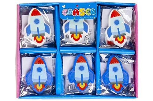 Schnooridoo 12 Radiergummi Rakete Rocket Weltraum Mitgebsel Kindergeburtstag Schule Cover