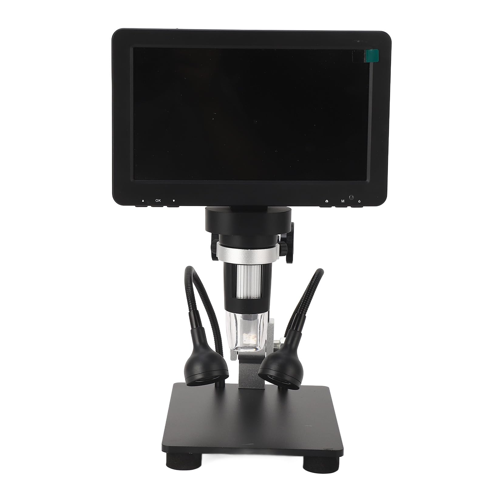 Microscopio Digital LCD, Microscopio Digital LCD IPS de 7 Pulgadas Alta Definición 16MP 1080P 50X a 1600X DM9 Microscopio Ocular Electrónico, Fundente de Soldadura