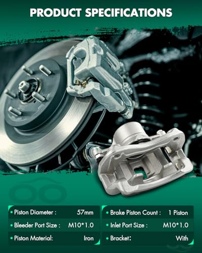 Image of SCITOO Front Left Brake Caliper With Bracket 19B6464 Compatible For Hyundai For Elantra 2011-2016,For Hyundai For Elantra Coupe 2013-2014