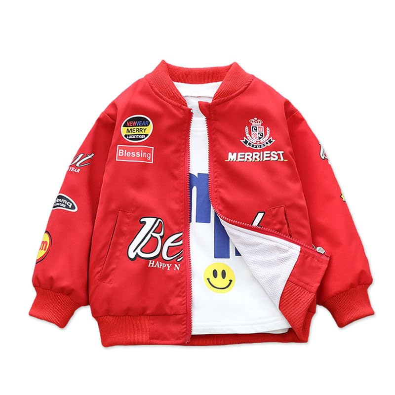 Lucky Friday Boys Red Full Sleeves Jacket