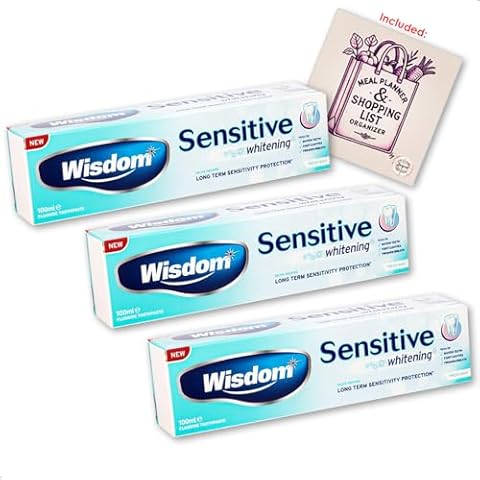 Wisdom Sensitivity Whitening Toothpaste Pack of 3 Cover