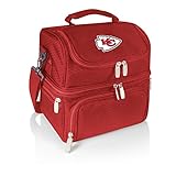 PICNIC TIME NFL Kansas City Chiefs Pranzo Insulated Lunch Tote with Service for One, Red