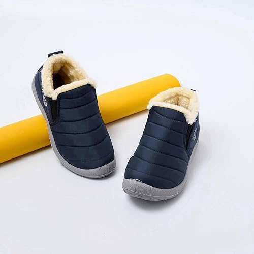 Miniatura 7 de Botas de nieve para mujer, impermeables, talla 12, botas de invierno para mujer, lindas botas de nieve peludas para mujer, botas de nieve