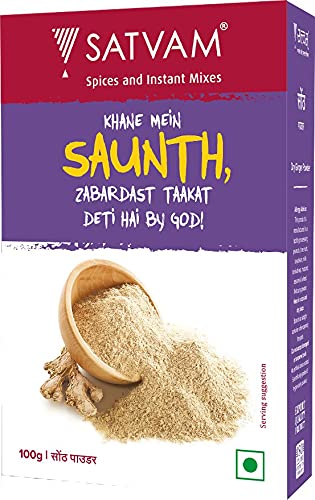 See full amazon price history chart for Satvam Dry Ginger Powder (Pack of 2)|(2 * 100 grams) | Sunth/Saunth Powder Satvam Dry Ginger Powder (Pack of 2)|(2 * 100 grams) | Sunth/Saunth Powder (B09B5D5MK4) Amazon Price History, Amazon Price Tracker
