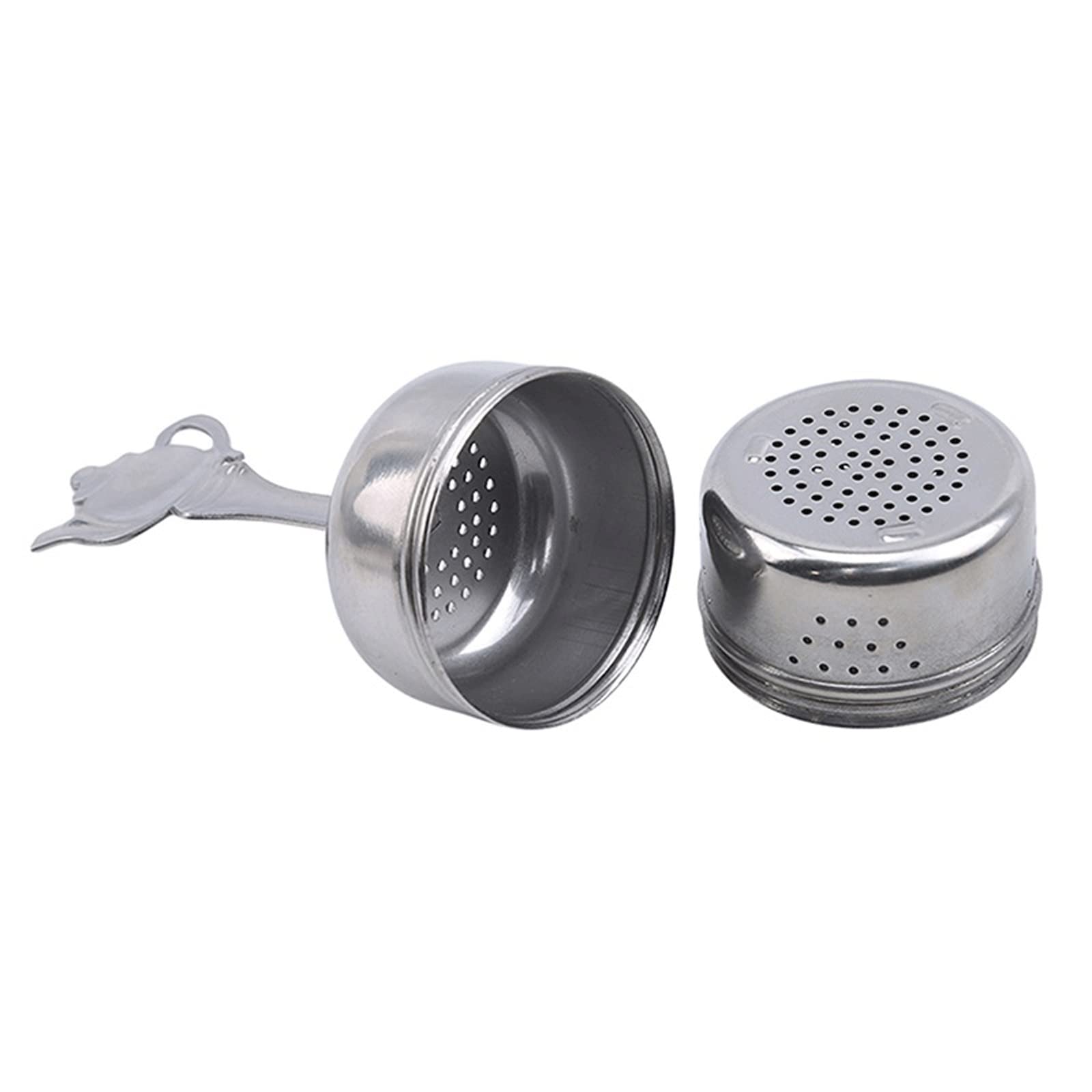 Colador de té de acero inoxidable, colador cilíndrico para té, colador de especias y hierbas, bola de condimento, cadena colgante, accesorios de cocina
