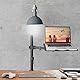 suptek Monitor Arm mit Laptop Halterung Volleinstellbar für 13-27 Bildschirme Volleinstellbar (40cm Stange) MD6421TP004