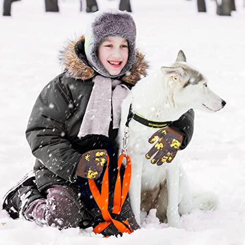 Image of EvridWear Boys Girls Magic Stretch Gripper Gloves 3 Pair Pack Assortment, Kids One Size Winter Warm Gloves Children