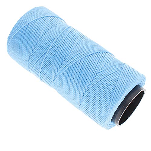 The Beadsmith Knot It Waxed Polyester Cord, Cornflower Blue Color, 0.7mm Diameter, Light Wax, 144 Meters (472 Feet) Per Spool - Image 2