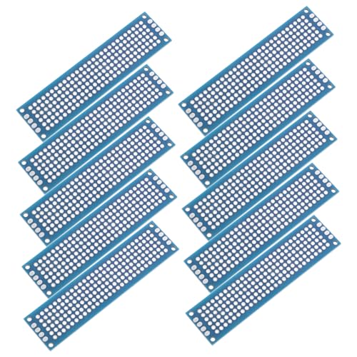 JEWEDECO 10piezas Placas De Pcb Unidades Soldables Para Proyectos Electrónicos Alta Resistencia