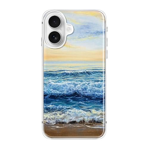 Blingy's for iPhone 17 Case, Beach Ocean Waves Coastal Painting Case