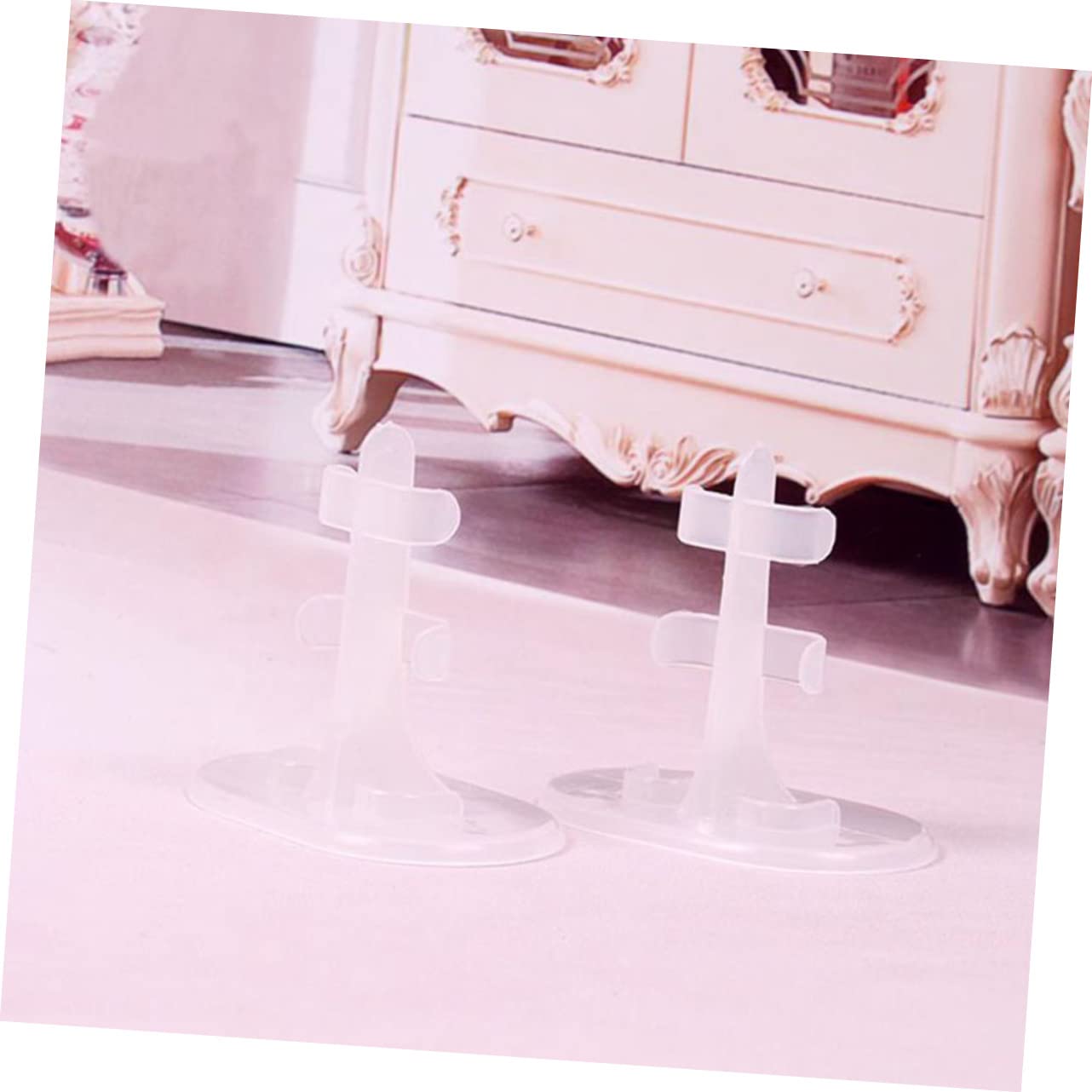BESPORTBLE 1Set Doll Display Stand Doll Model Rack with Wide Base for Secure Support PVC Bracket for Decoration