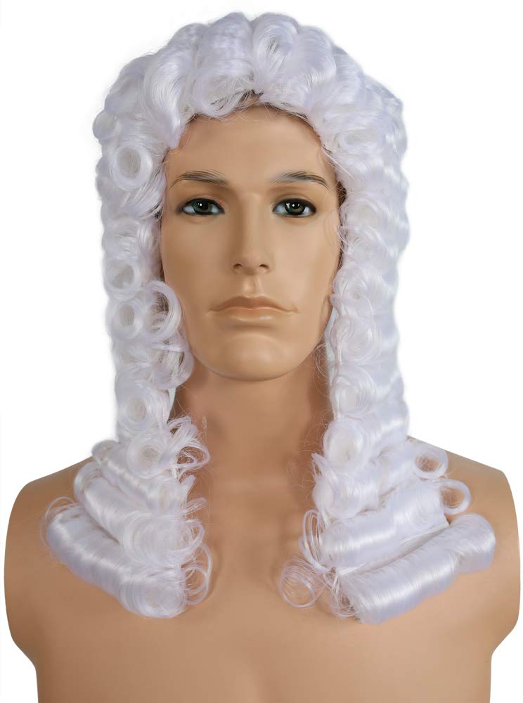 Morris Costumes Judge Wig White