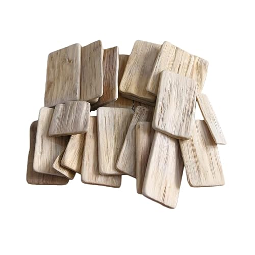 Natural Driftwood Pieces, Unfinished Wooden Sticks for DIY Crafts, Home Decor, Rustic Countryside Style Handmade Ornaments (Block Driftwood)