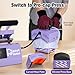 PlanetFlame Tumbler and Hat Heat Press Machine, 2-in-1 Combo Machine for Cup and Cap with Gloves and High Temp Heat Resistant Tape for 11oz-30oz Sublimation Tumbler and All Caps, Purple