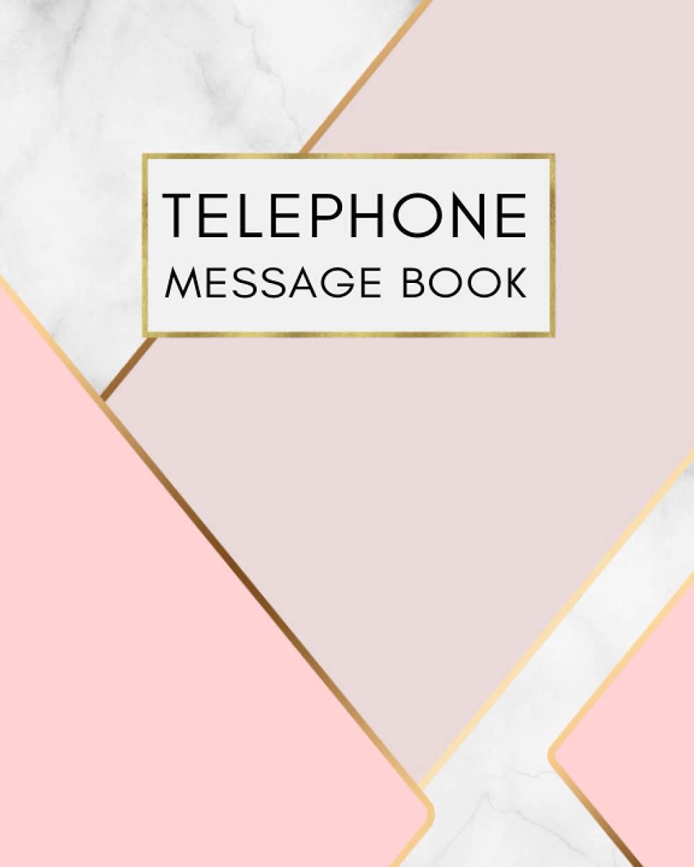 Telephone Message Book: Phone Call Log Book for Office and Small Business, Pink Background