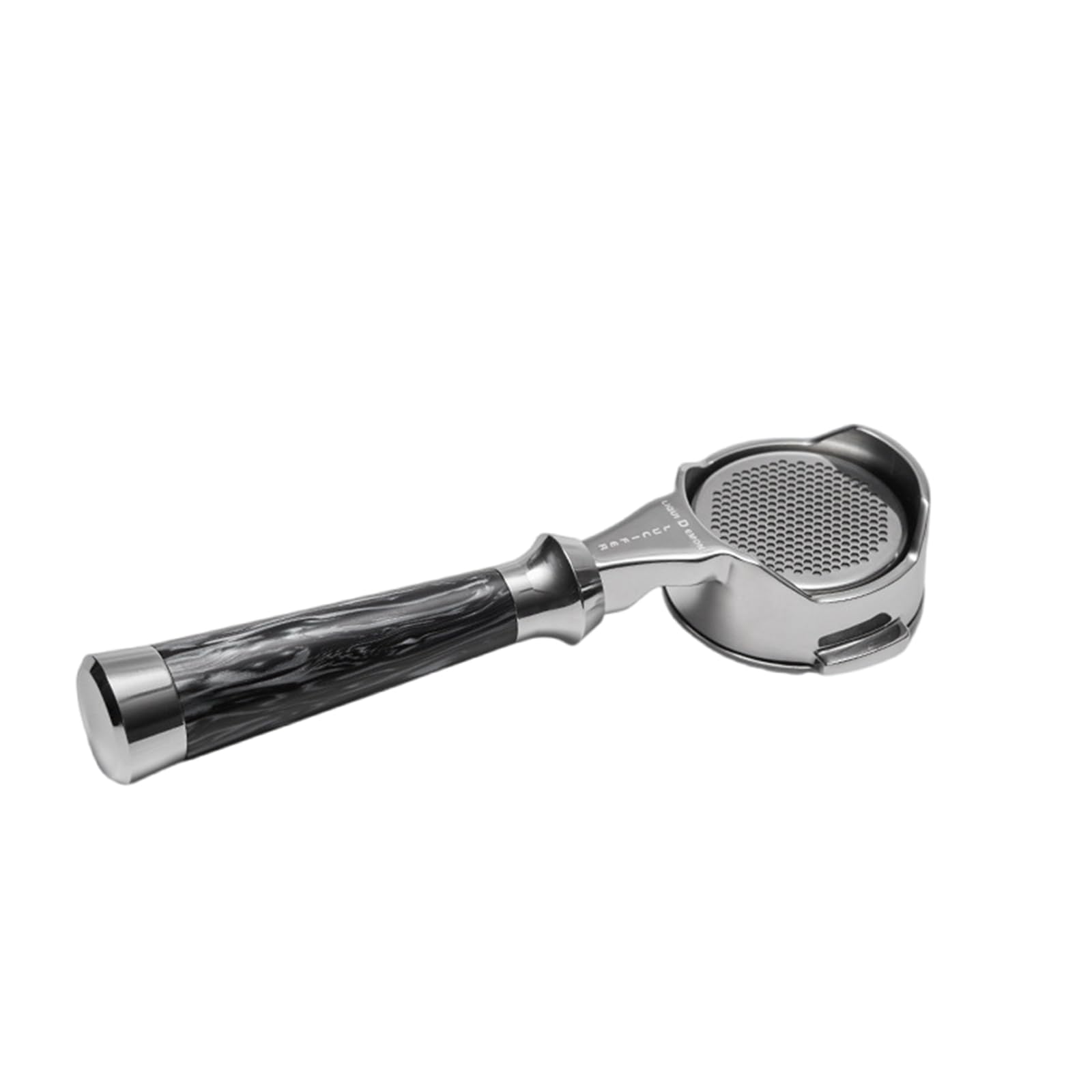 HDOYTXXM Stainless Steel Espresso Portafilter with Wood Handle Bottomless Coffee Machine Filter Basket Coffee Shop Equipment Home Brewing Equipment