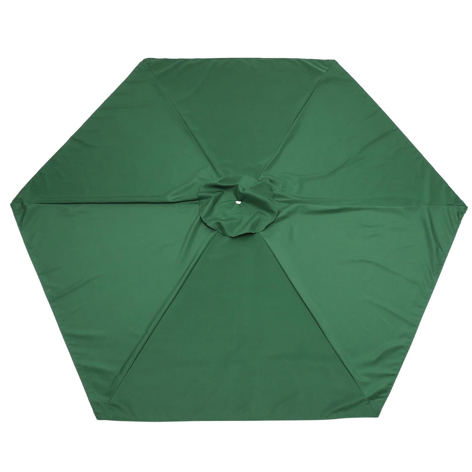 Toile de parasol de jardin vert foncé en polyester robuste résistant aux intempéries