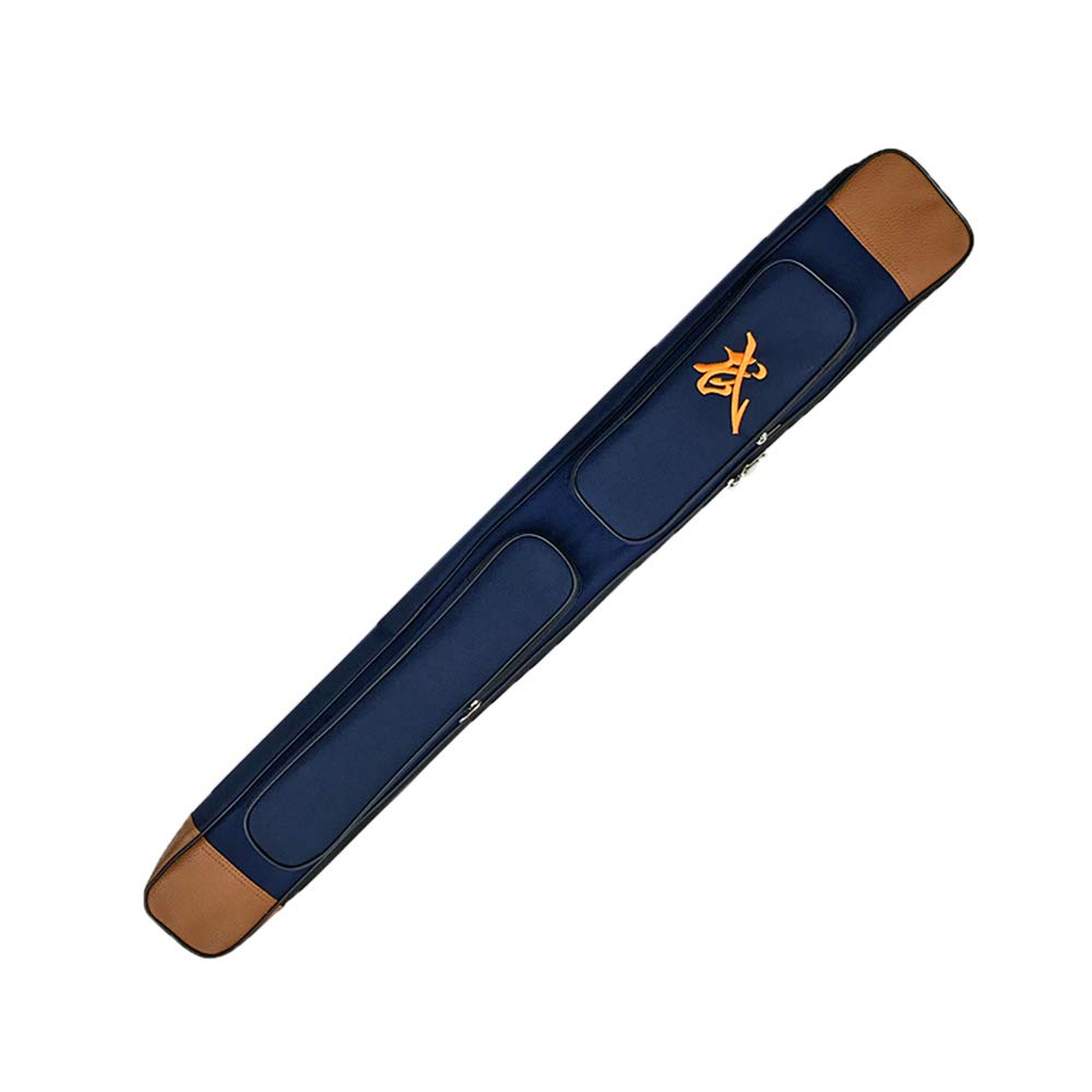 Funda para Espada de taichí, Estuche de Transporte for Tai Chi, Doble Capa, Espada Artes Marciales, Arma, Bolsillo for, Bolso Multifuncional, Correa - Azul, 109 cm(Double Layer 100 Cm)