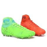 Unisex FG Cleats Training Athletic Non-Slip Long Studs High-Top Football Soccer Shoes for Youth
