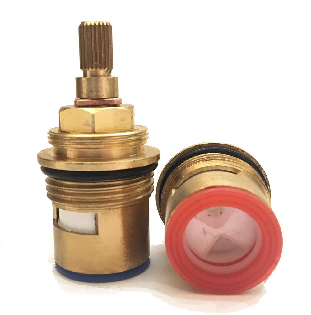 Ceramic Tap Cartridge Valve 24 Spline x BSP 3/4" Quarter Turn x 57mm Tall Bath Shower