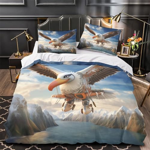 Lit chauve-souris 3D housse de couette microfibre 200x200cm