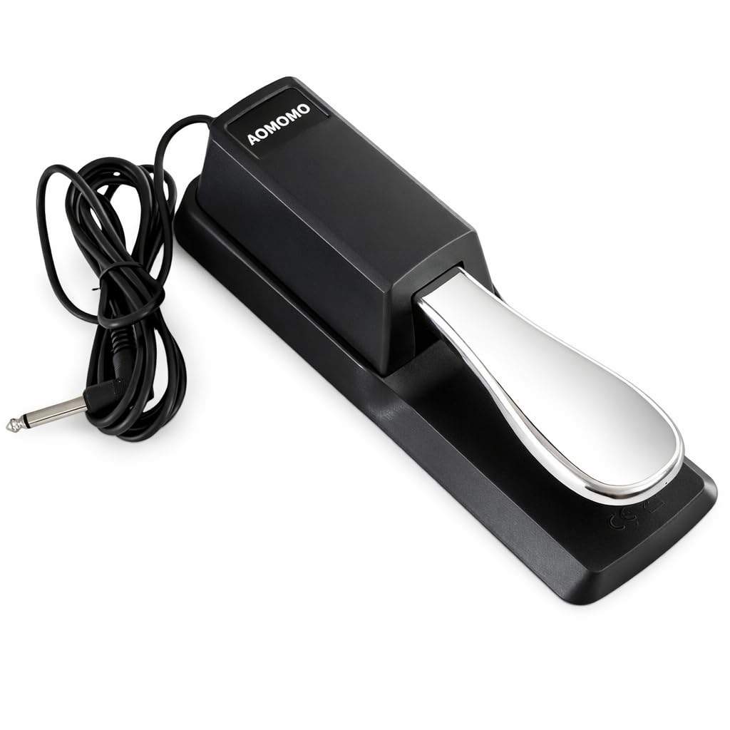 Pédale de sustain universelle pour clavier avec interrupteur de polarité pour tous les pianos numériques, claviers électroniques Midi Pédale de style piano (version originale) - Les Beatles, Paul McCartney, John Lennon, RIngo Starr, George Harrison Pédale de sustain universelle pour clavier avec interrupteur de polarité pour tous les pianos numériques, claviers électroniques Midi Pédale de style piano (version originale)
